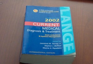 Current Medical Diagnosis and Treatment 2002 by Lawrence M. Tierney