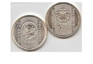 ES= Moeda prata 500$00 ou 500 escudos Banco Portugal