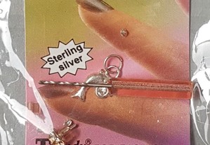Nail piercing para unhas em prata
