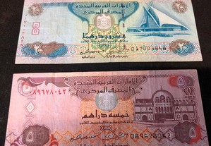 2 notas Emirados Arabes Unidos