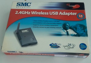 Adaptador Wireless 2.4 GHz Wi-Fi USB EZ Connect SMC Funcional