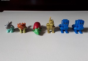 Conjunto de Figurinhas Kinder - Animais Robots