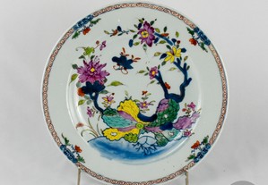 Prato porcelana da China, decoração  Folha de Tabaco  Qianlong séc. XVIII
