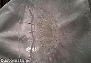 Fruteira em vidro com motivos (Portes incluídos)