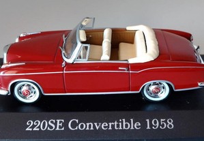 * Miniatura 1:43 Colecção Mercedes | Mercedes Benz 220 SE Convertible (1958)
