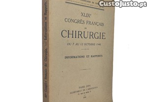 XLIXe Congrès Français de Chirurgie (Du 7 au 12 octobre 1946)