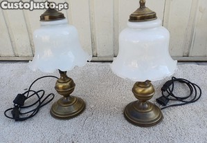 Candeeiros de teto e mesa de cabeceira 3 unidades