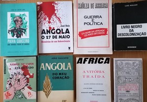 Livros Angola/Moçambique/Guiné (diversos preços)