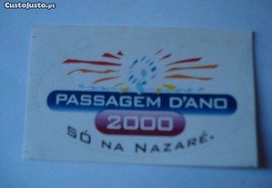 Autocolante: Só na Nazaré. 2000