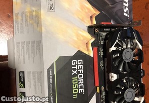 Placa Gráfica MSI GeForce GTX 1050 TI 4Gb OC DDR5