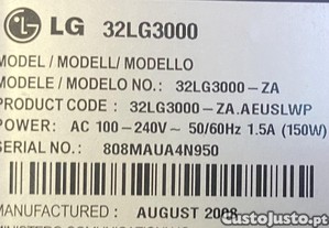 Peas para TV Lg 32LG3000