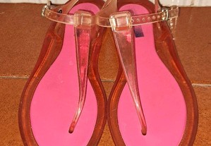 Sandálias rosa
