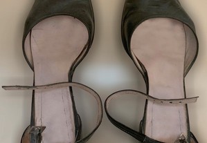 Sapatos de Senhora Abertos, Preto