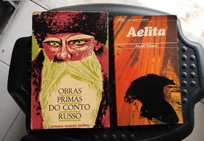 Obras de Alexéi Tolstoi e Dostoiévski,Gógol.