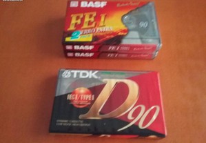 Cassetes TDK e BASF