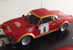 * Miniatura 1:43 Fiat 124 Abarth Bernard Darniche / Alain Mahe Rallye Monte Carlo1975