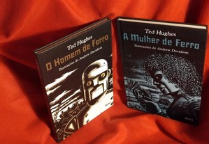 2 livros novos de Ted Hughes: A Mulher de Ferro / O Homem de Ferro