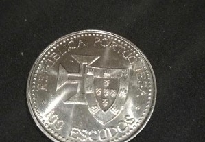 100 Escudos Madeira - 1989 - prata