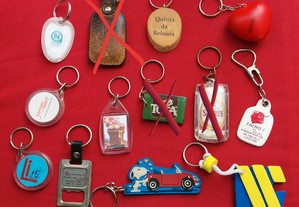 Conjunto 10 Porta chaves de colecção