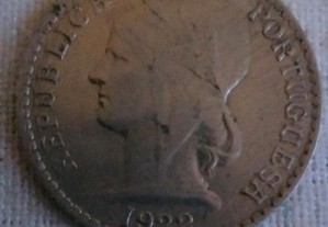 Moeda de 50 centavos 1922 Angola