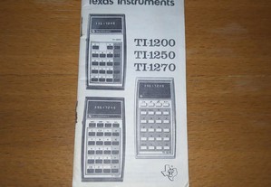 manual calculadora Texas Instruments TI-1200/TI-1250/TI-1270 (retro)