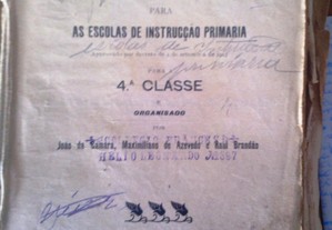 Ensino Primário Official Livro da 4ª Classe dado entre 1904 - 1970