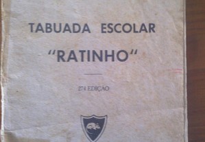 Tabuada Escolar Ratinho de 1960