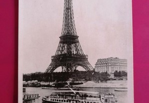 Postal antigo da Torre Eiffel