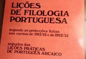 livro: Carolina Michaëlis de Vasconcelos "Lições de filologia portuguesa"