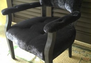 Cadeirao Tecido Veludo