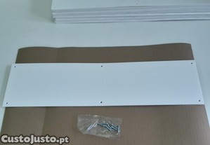 Placa Tampa Branca PVC Plstico Nova 440x115x3mm