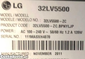 Peas para TV LG 32LV5500