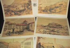 6 gravuras motivos portugueses Século XIX G Vivian