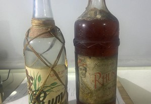 2 garrafas de Rum antigas