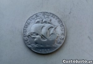 Moeda de 2.50 escudos 1942 prata