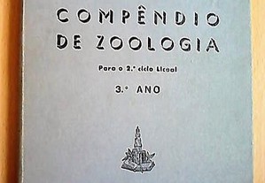 Compêndio de Zoologia 2º Ciclo Liceal 3º Ano 1960