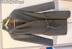 Casaco cinza comprido, XS, pouco uso 35