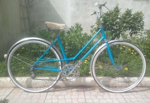 Bicicleta senhora classica vintage Janete roda 26 1 3/8 azul Tamanho 50