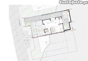 Lote de Terreno com projeto aprovado, fundações e cave