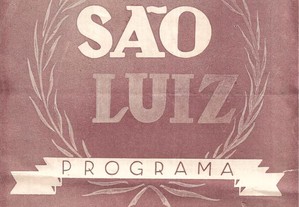 Programa e bilhetes São Luiz