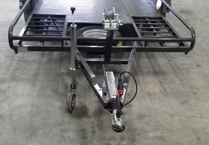 Atrelado Reboque Plataforma Estrado Porta Carros Automoveis Veículos Tractores Máquinas Carga Geral Novo
