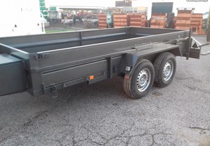 Atrelado Reboque Plataforma Estrado Porta Maquinas Tractores Mini Giratorias Bobcat Novo
