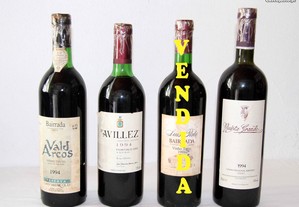 Vinhos tintos de 1994 com 30 anos