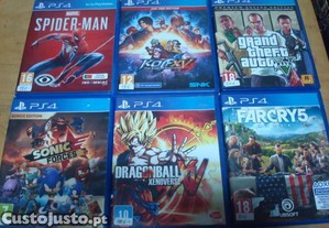 Lote 6 jogos ps4 playstation 4 ver lista