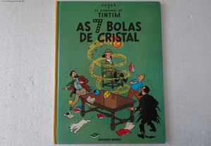 Livro - As aventuras de Tintin - As 7 Bolas de Cristal