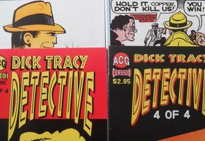 Dick Tracy Detective 1 2 3 4 mini série completa Chester Gould ACG Comics BD Banda Besenhada