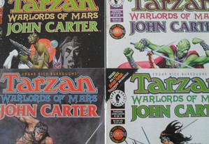 Tarzan / John Carter Warlord of Mars mini série completa Dark Horse Comics BD banda desenhada