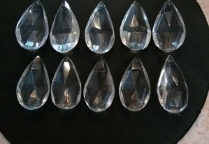 10 Pedras em vidro de cristal para Lustre
