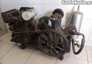 compressor a diesel com cuba de jato de areia