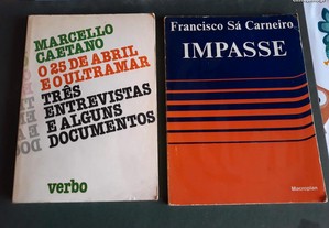 Obras de Marcello Caetano e Francisco Sá Carneiro